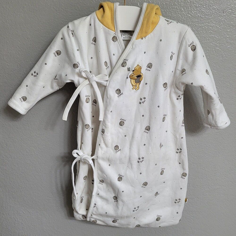Classic Winnie the Pooh Vintage Sleeper 0–6 Months Footed Pajamas Disney Baby